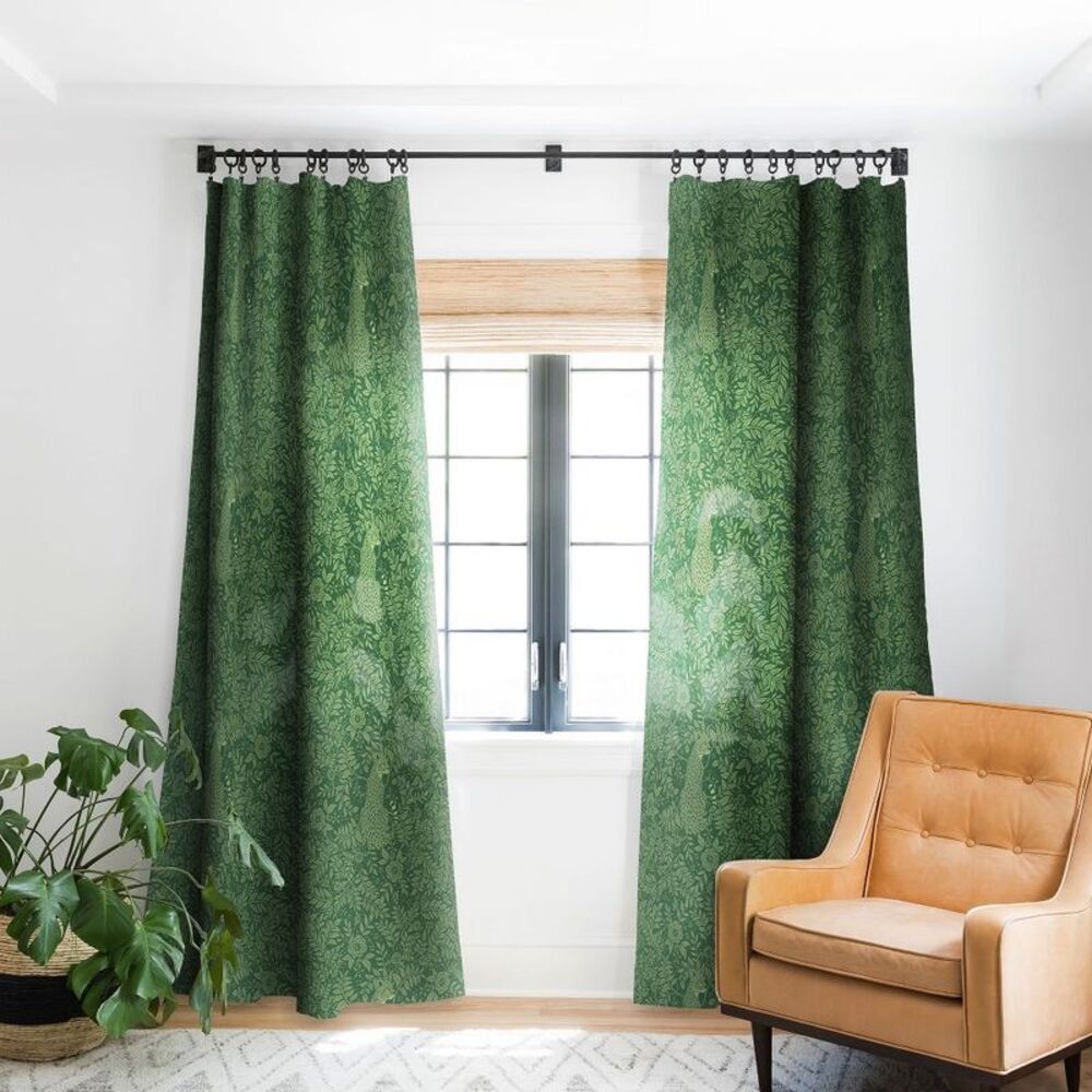 Deny Designs - Avenie Cheetah Spring Collection IX 84" x 50" Sing Green